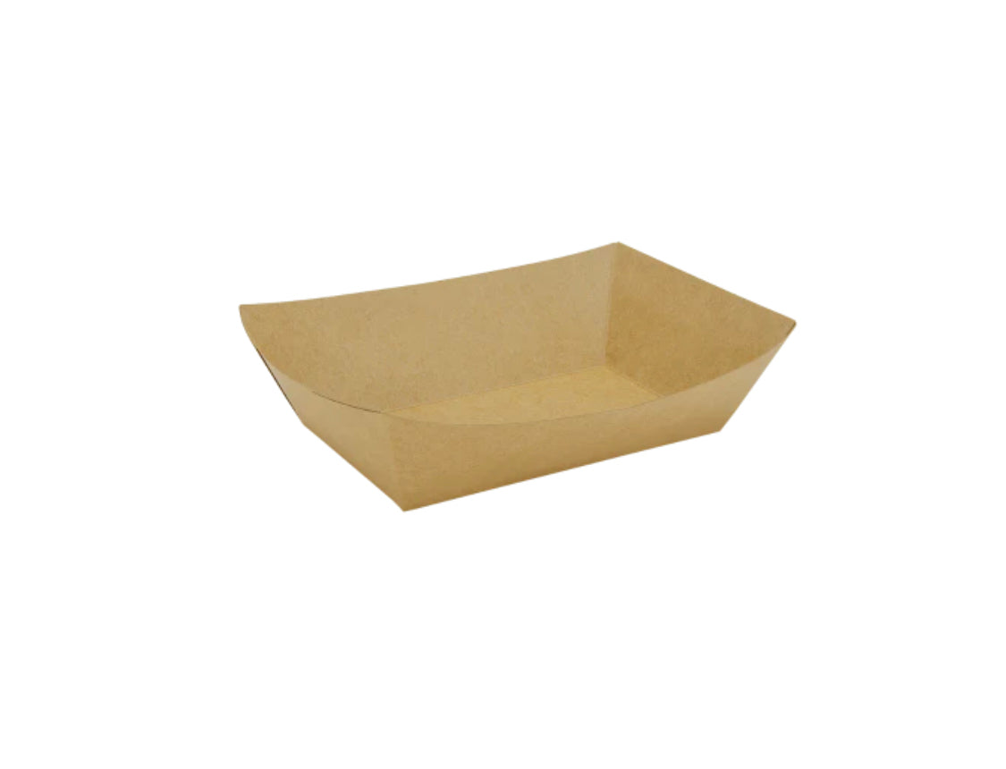 Food Tray, 2.5 lb, Kraft - 500 pcs