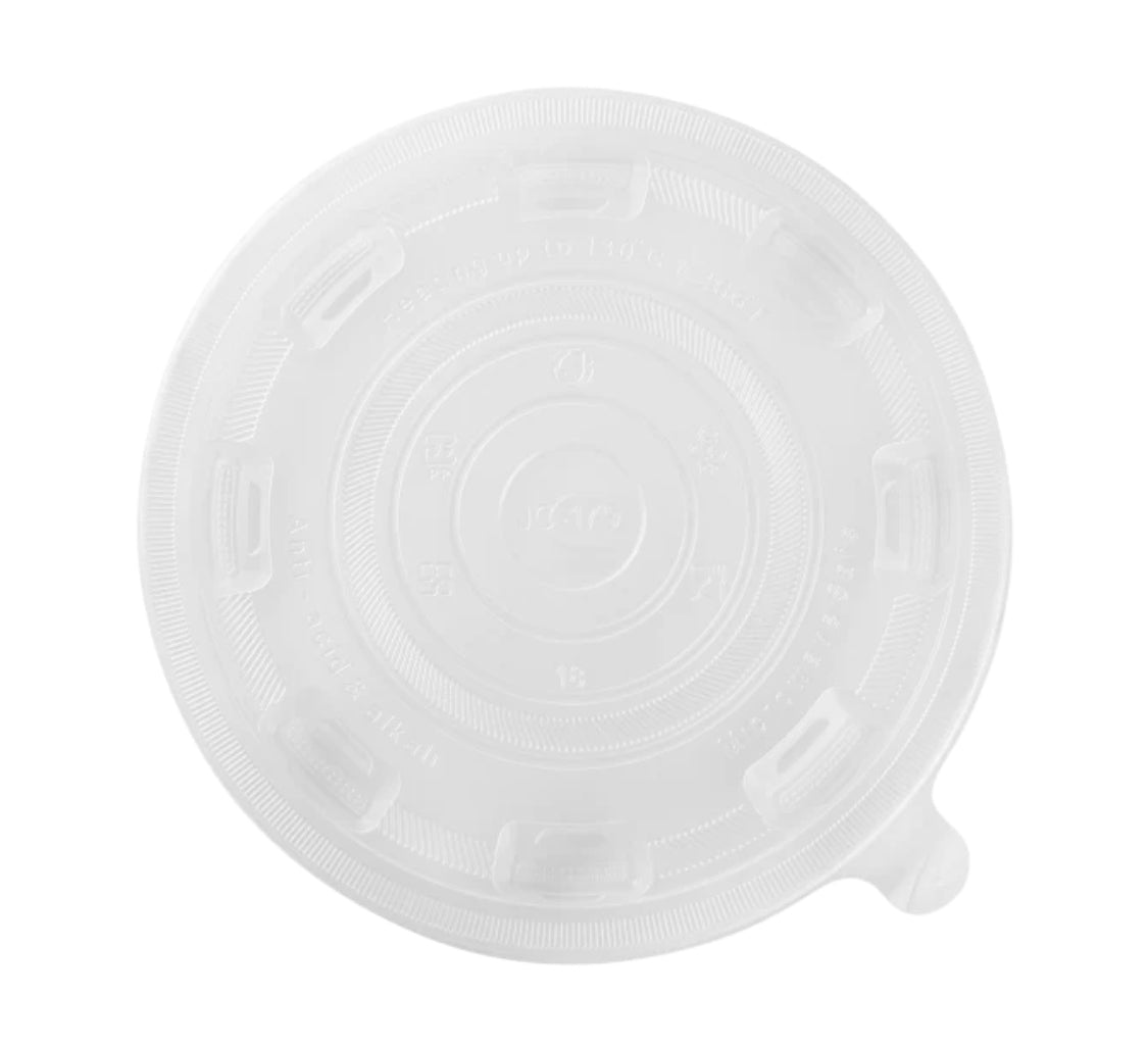 PP Plastic Flat Lid for 22/36/48 oz PP Injection Mold Bowls (179mm) - 300 pcs