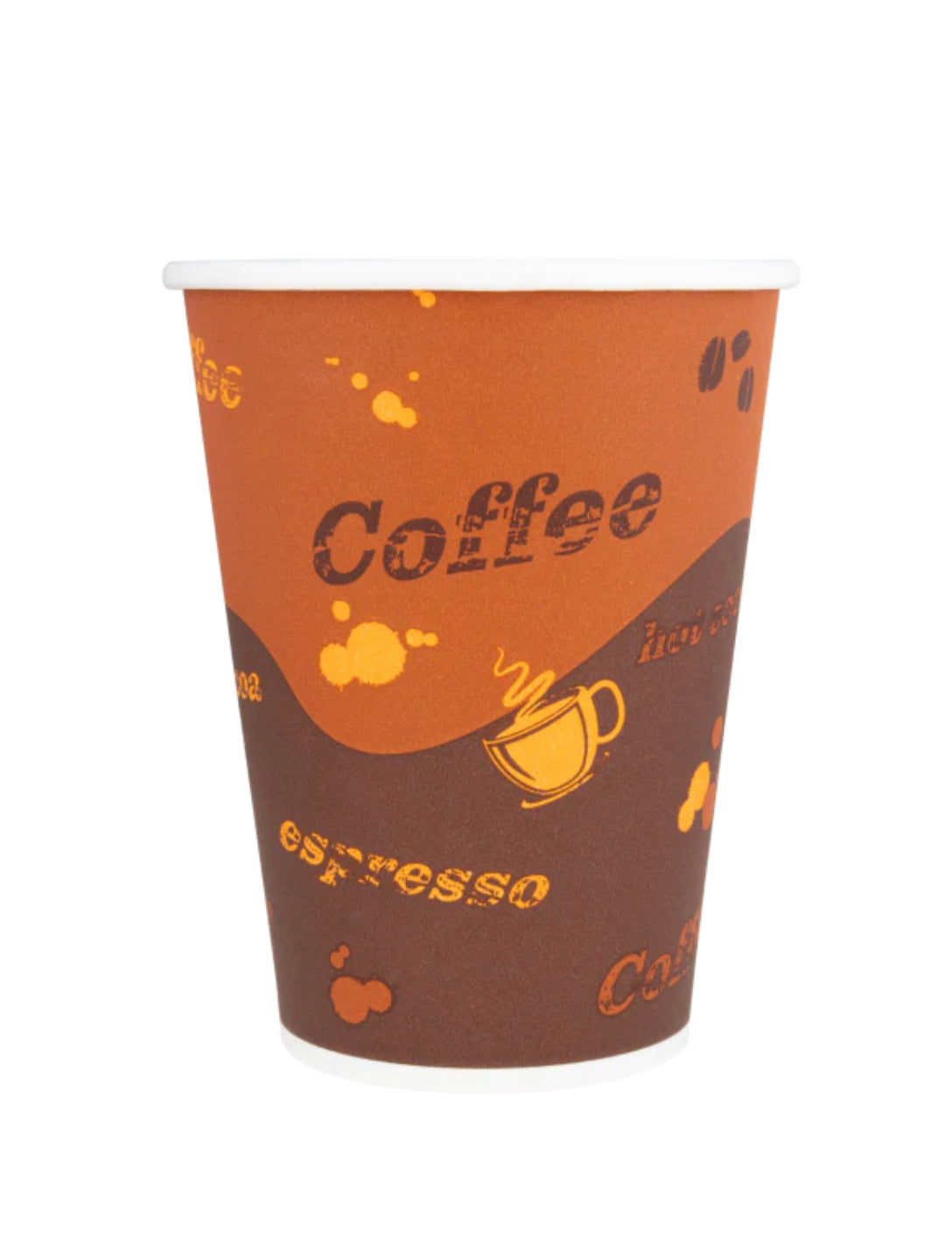 Paper Hot Cup (90mm), Coffee Print, 12oz, 1000 Pcs