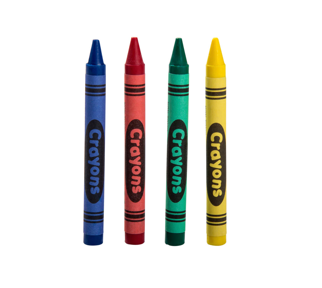 Crayon, Bulk Pack, 750 ea (Rd, Bl, Gr, Yw),  3000 Crayons