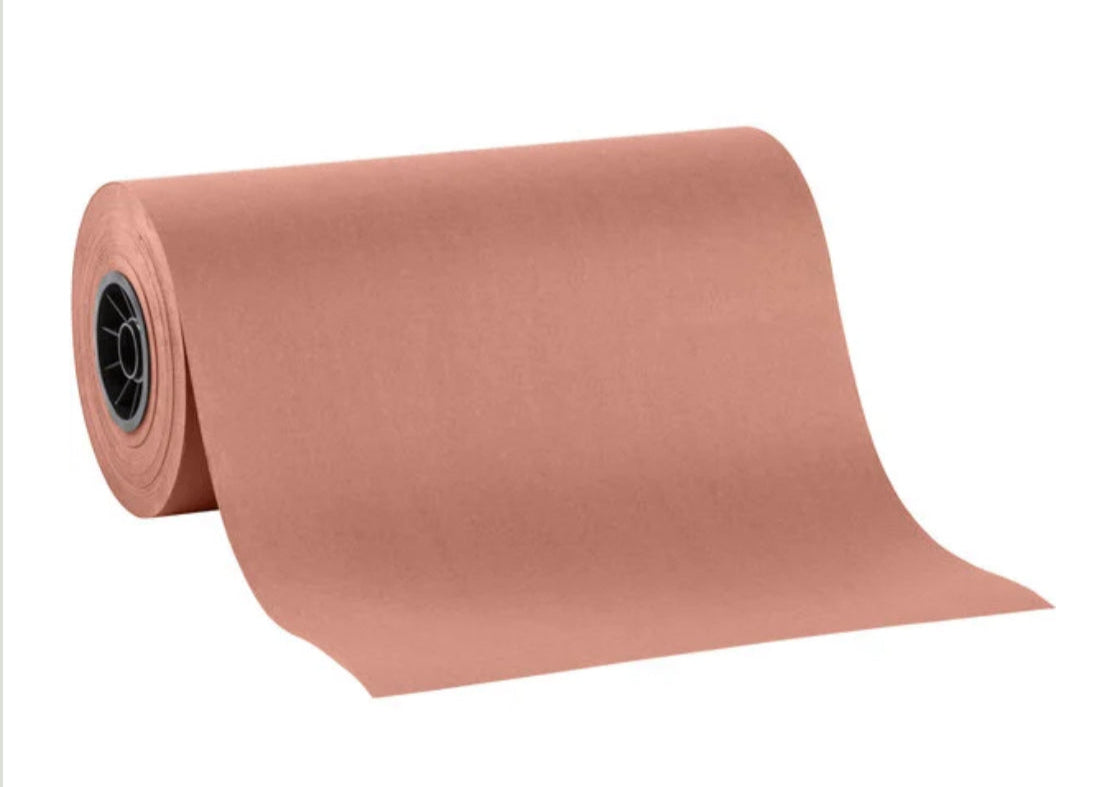 Pink Butcher Paper Roll, 40lb, 15" x 1000', 1 Roll