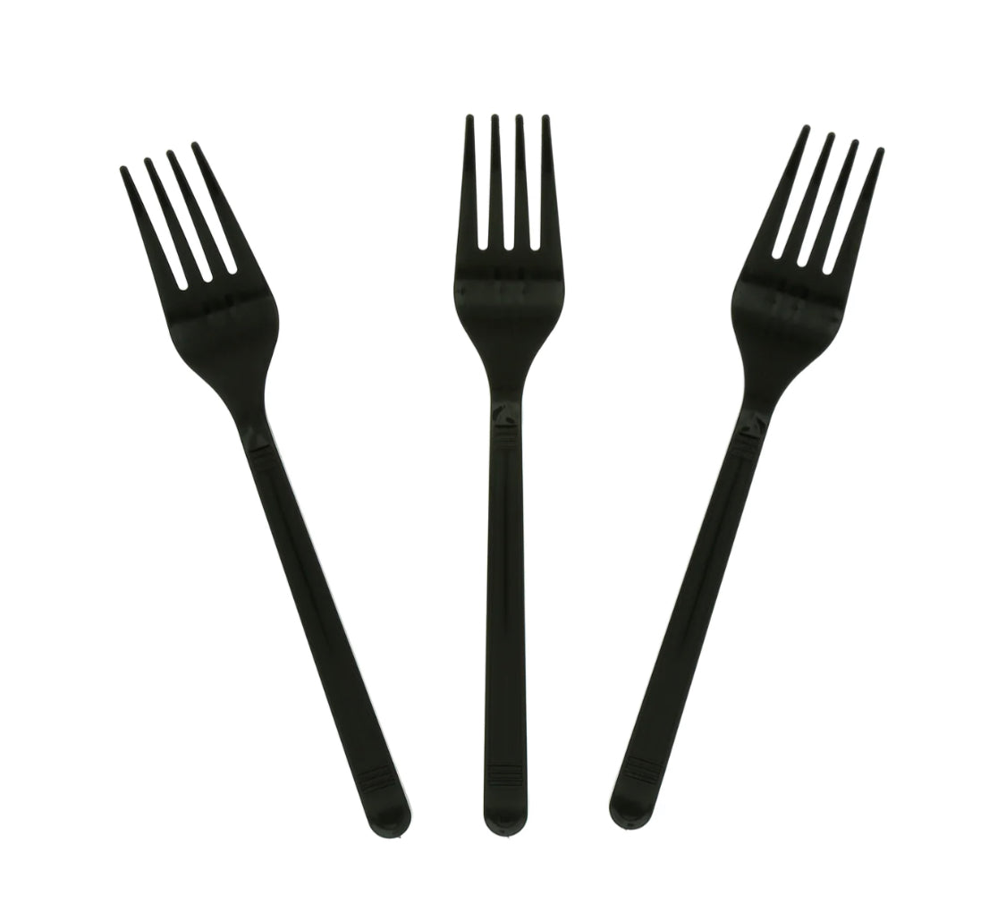 Fork, Med HW, Black, PS, L: 15,5 CM, W: 3.2 G - 1000