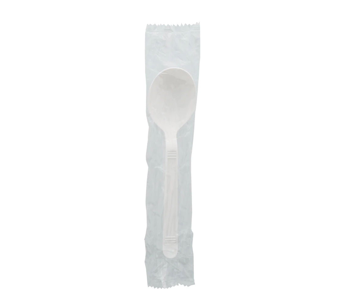 Soupspoon, Ind Wrapped, Heavy Weight, White, PP, L: 15.3 CM, W: 4.7 G - 1000