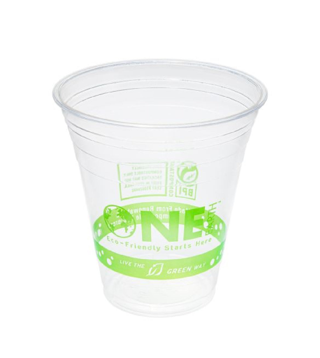 12oz PLA Cold Cups, 98mm, Generic Print - 1,000 pcs