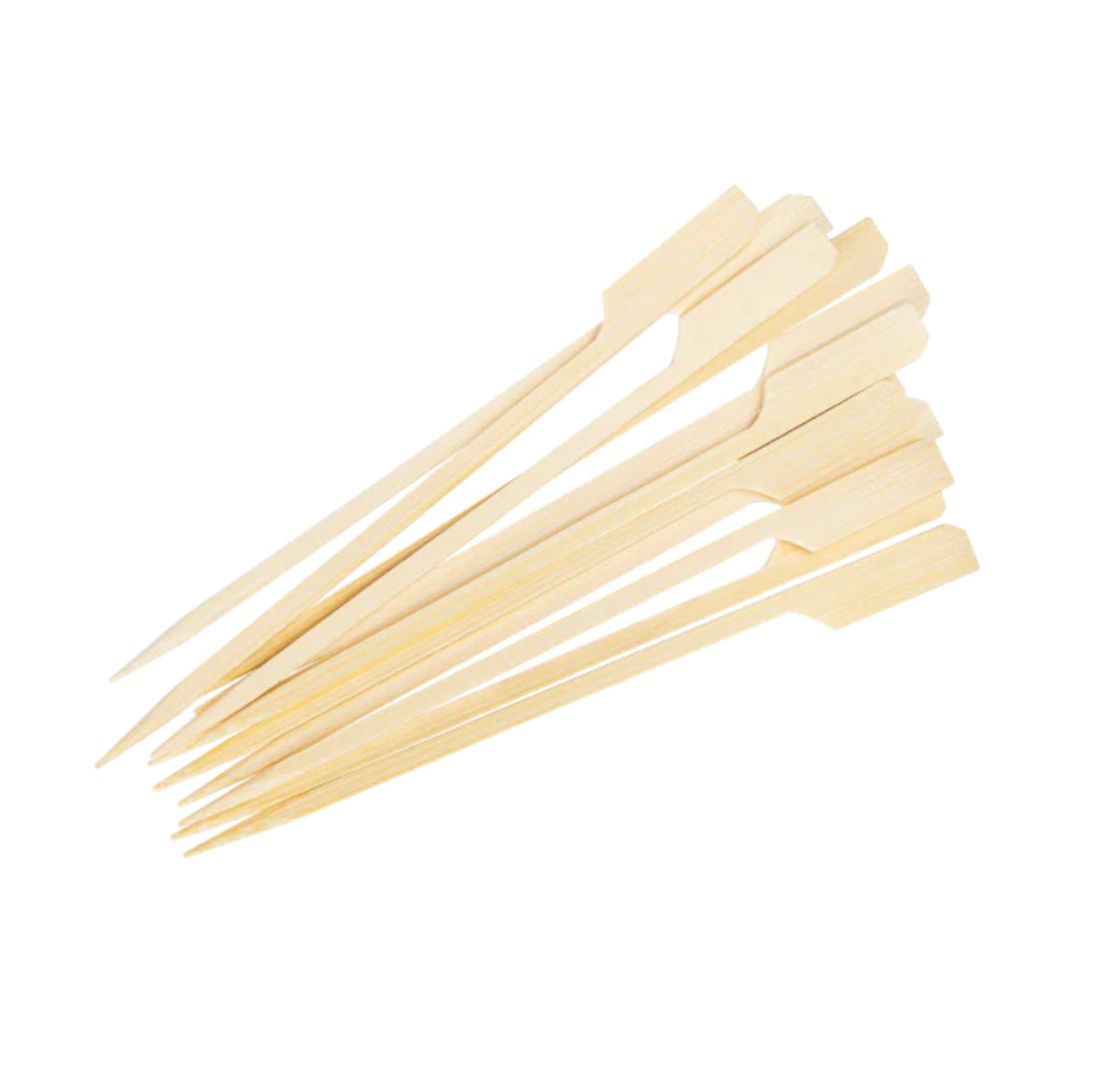 Bamboo Paddle Skewer, 6" - 100 pcs