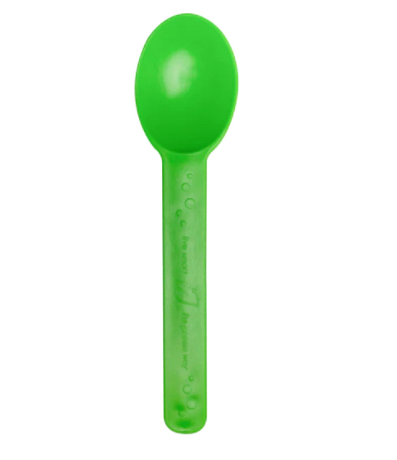 Bio-based Ice Cream Spoon, Heavy-Weight_Green-1000 Pcs