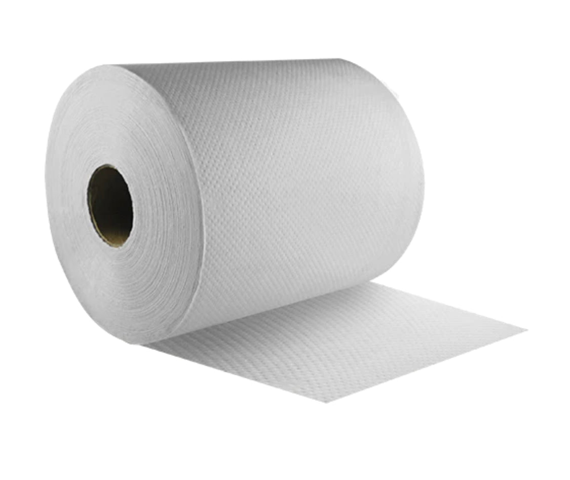 Hardwound Paper Towel Rolls 750', White - Case of 6 rolls