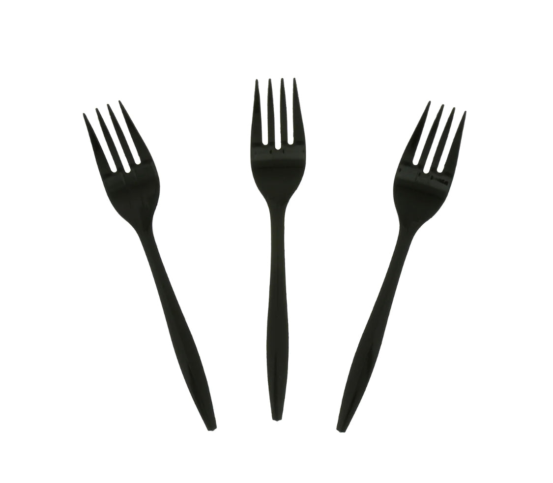 Fork, MW, Black, PP, L: 15 CM, W: 2.5 G - 1000