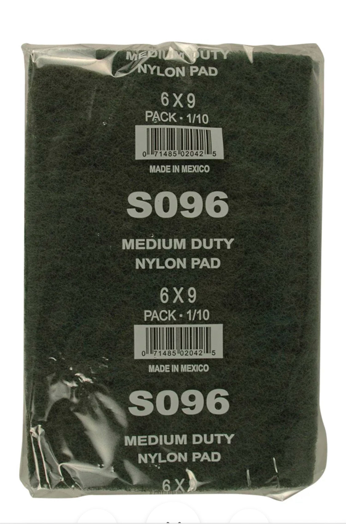 Scrubber Pad, Green, 6" x 9" - 60 pcs