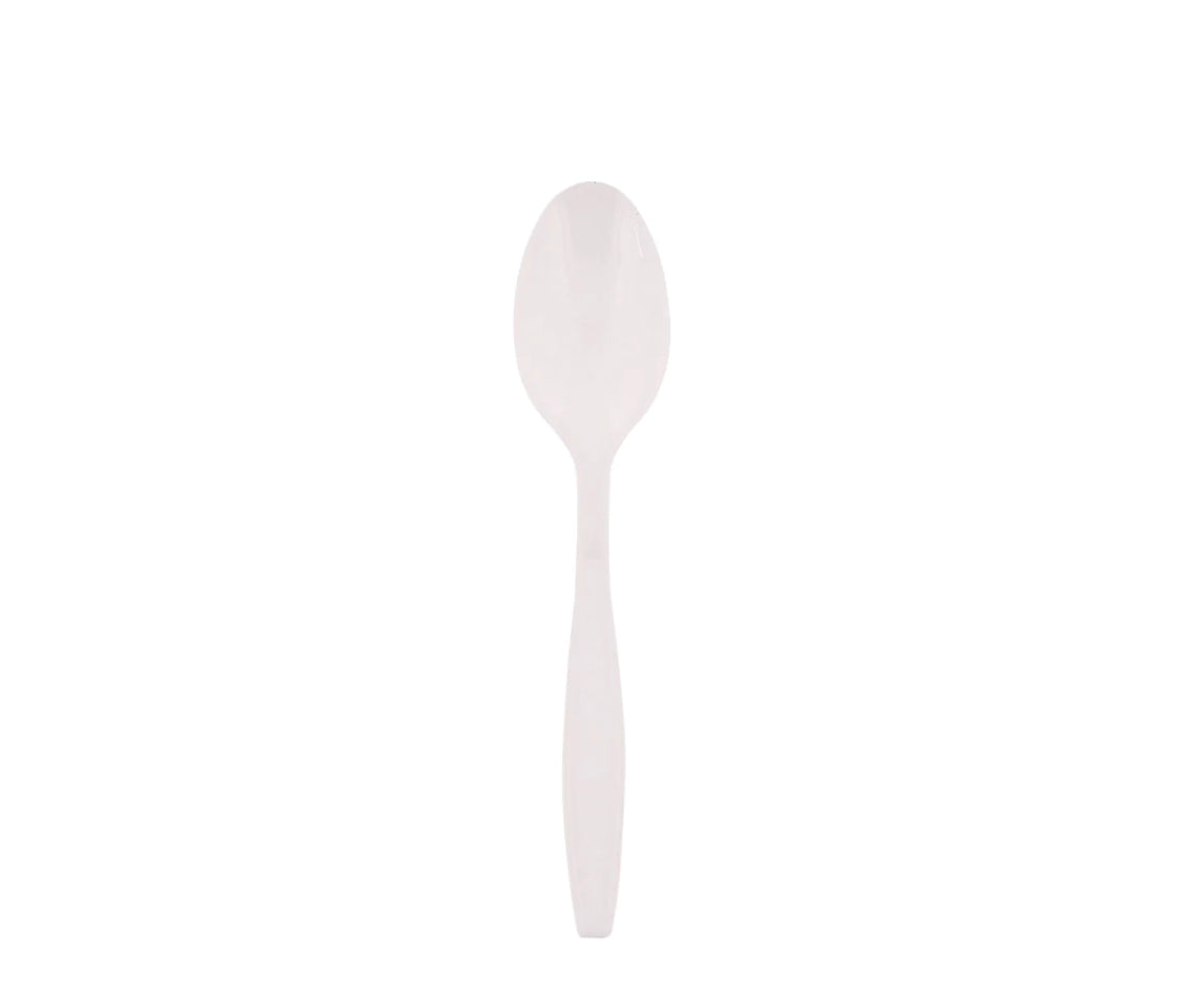 Teaspoon, Heavy Weight, White, PS, L: 15.3 CM, W: 4.2 G - 1000