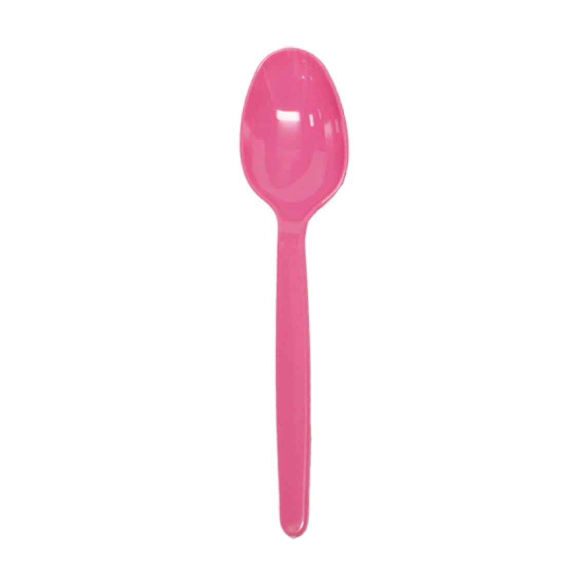 PS Plastic Heavy Weight Tea Spoons, Pink - 1,000 pcs