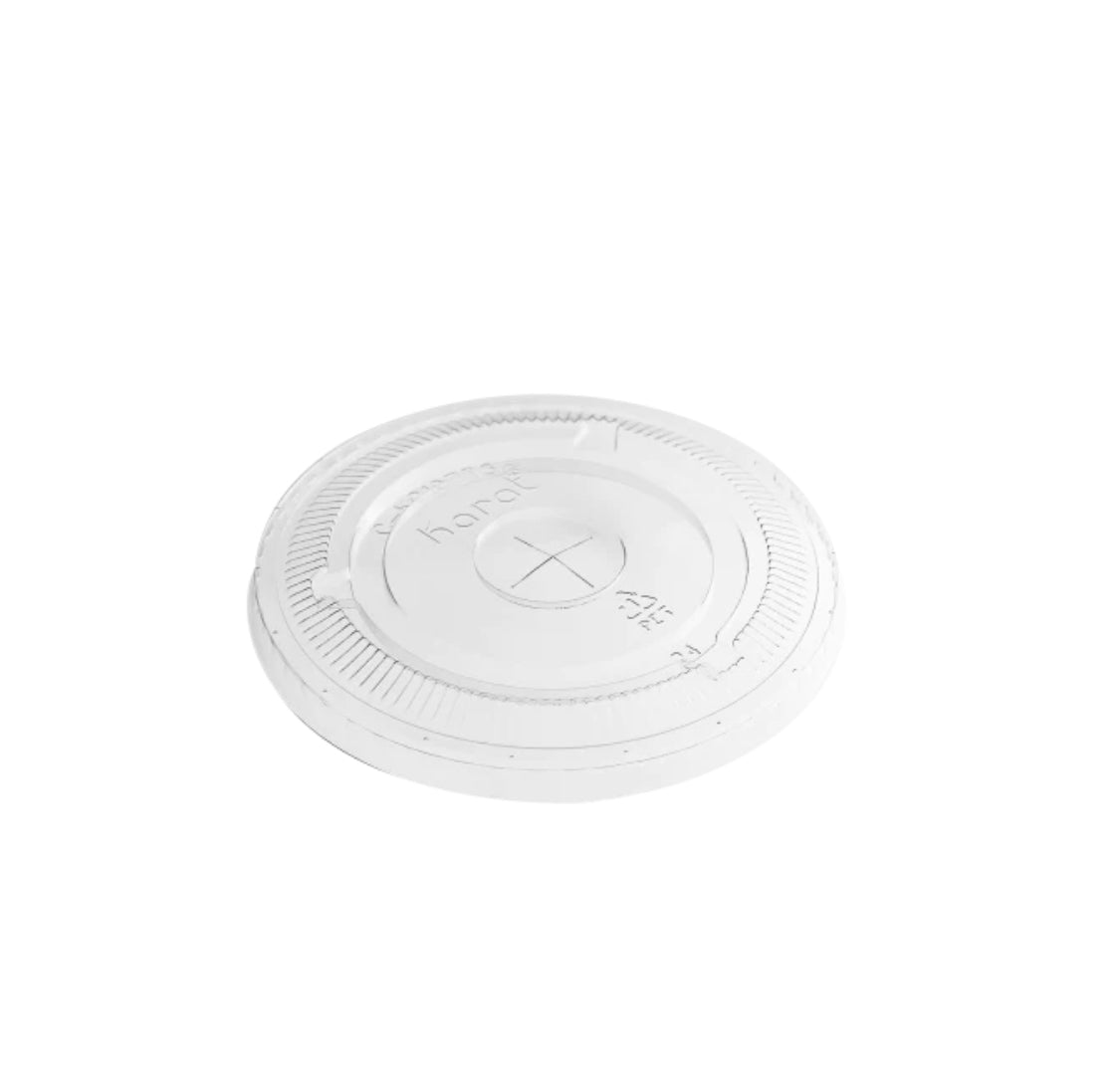 PET Plastic Flat Lids, Fits 32oz, 107mm - 500 pcs