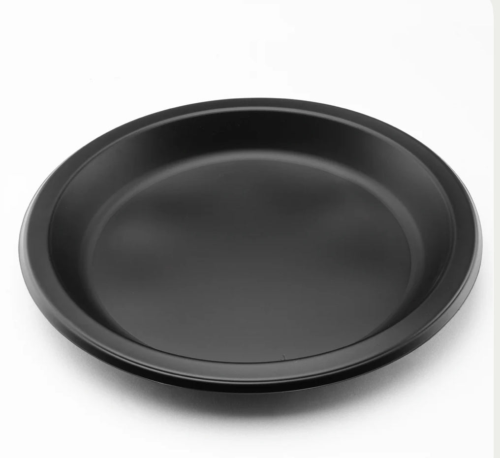 9" Mineral Filled PP Plate, Round, 1-compartment, Black - 500 Pcs