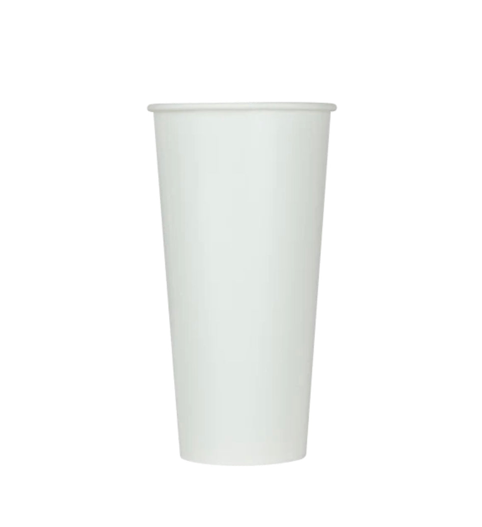 Paper Cold Cup (90mm), White, 22oz, 1000 Pcs