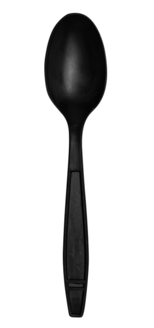 Bio-based Tea Spoon, Heavy Weight, Black-1000 Pcs