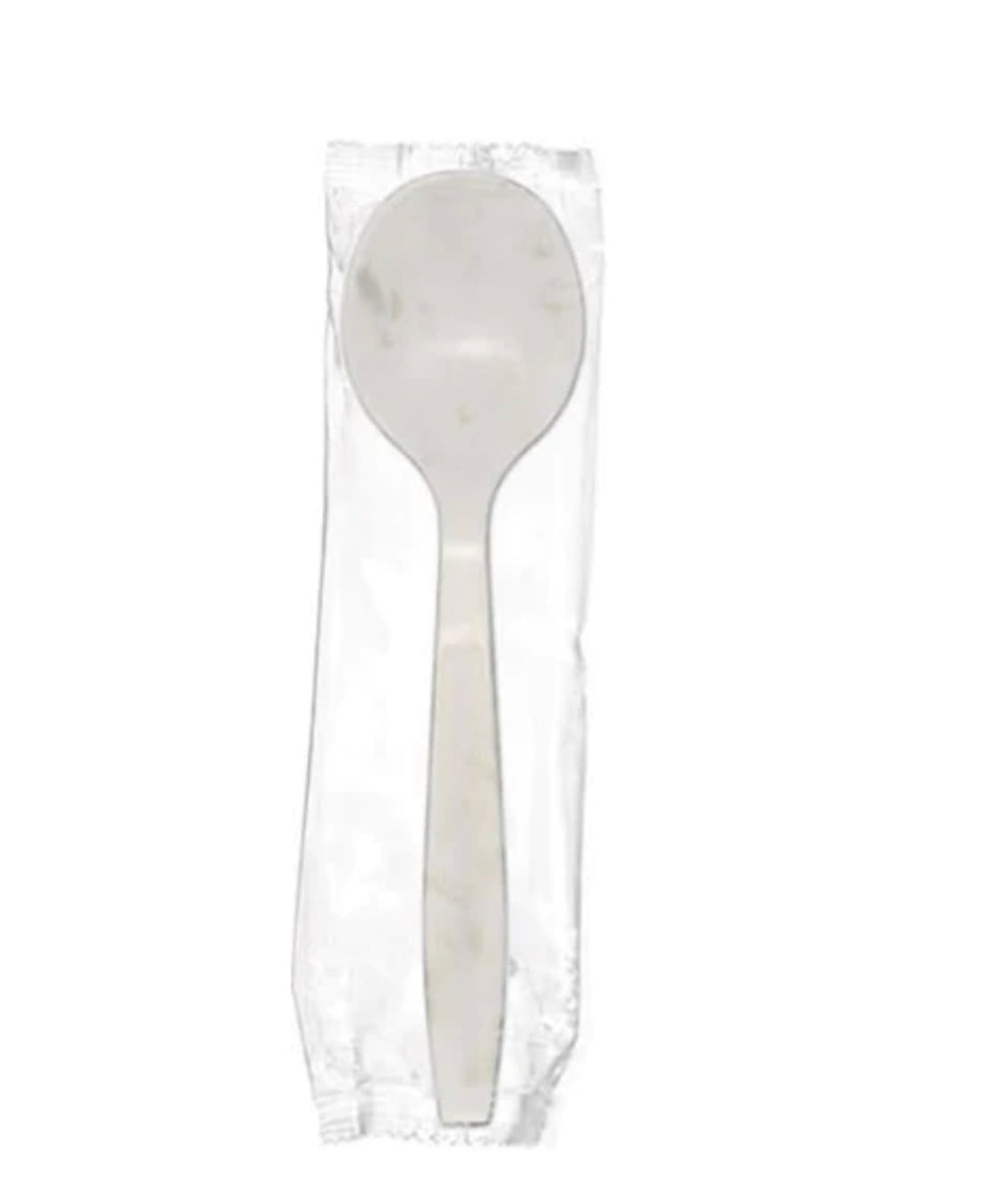 Soupspoon, Ind Wrapped, Heavy Weight, White, PS, L: 14.5 CM, W: 4.5 G - 1000