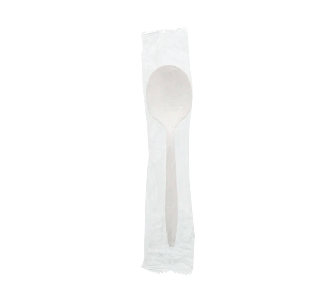 Soupspoon, MW, Ind Wrapped, White, PP, L: 13.3 CM, W: 2.5 G - 1000