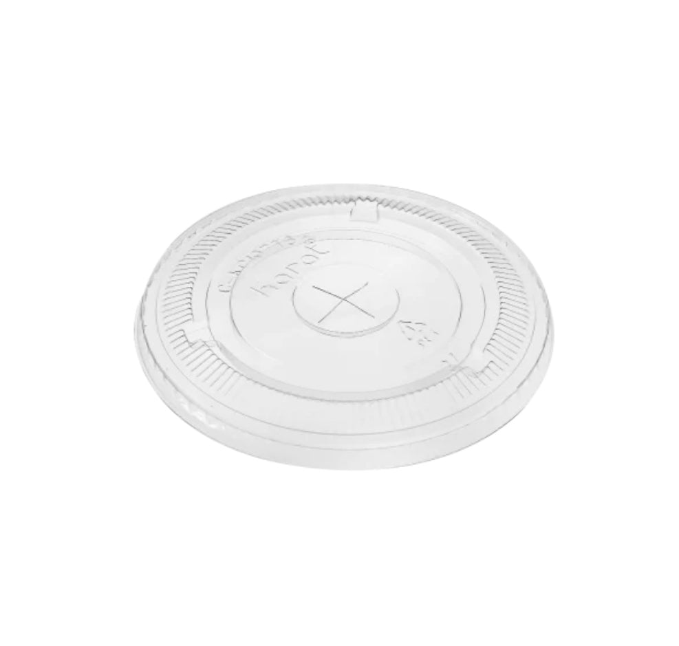 PET Plastic Flat Lids, (104.5mm) - 600 pcs