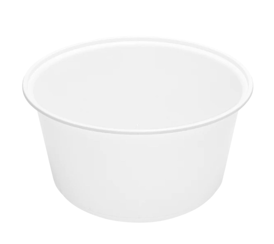 Microwaveable 48oz Round Food Bowls, White - 300