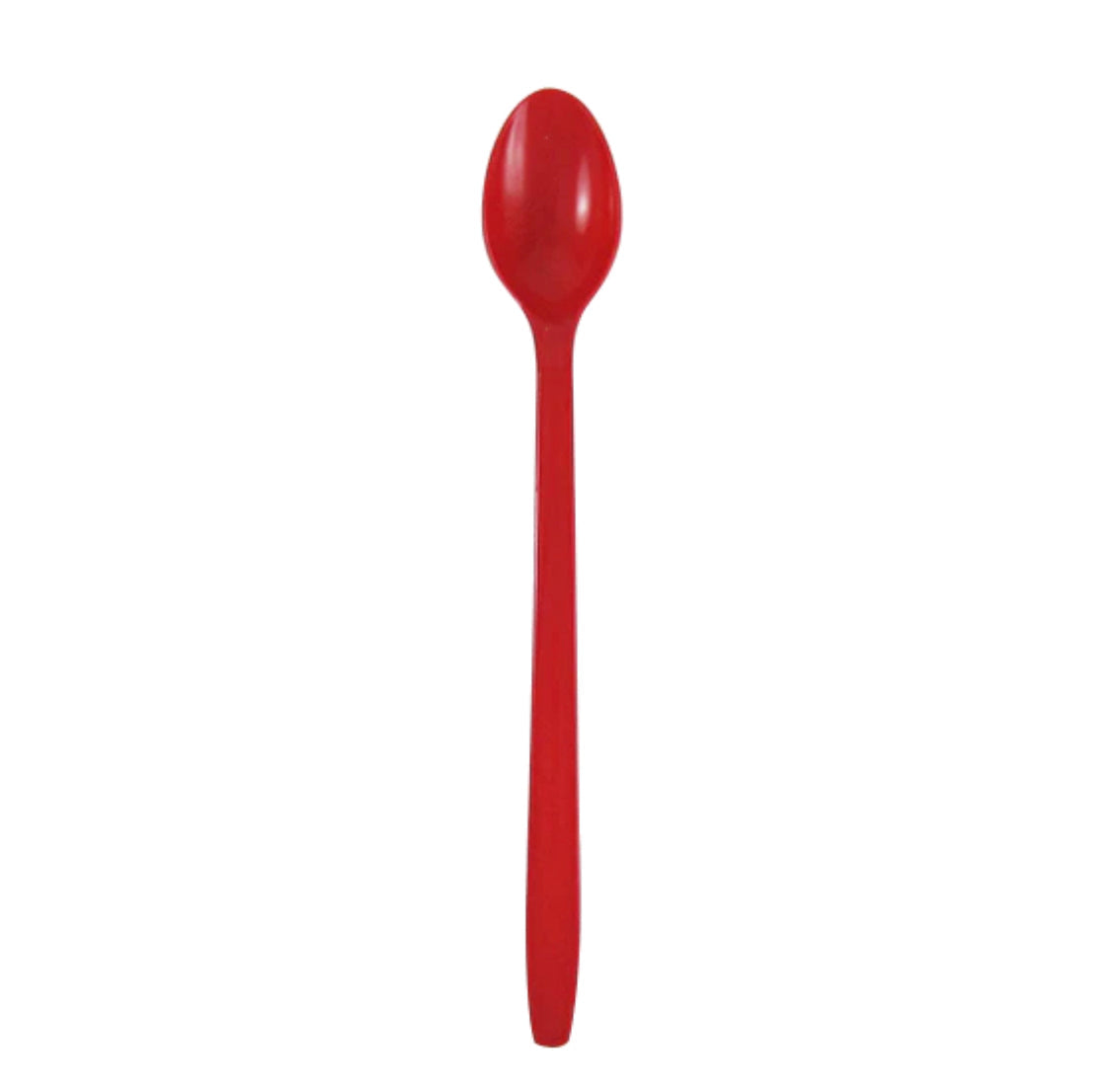 PP Plastic Heavy Weight Soda Spoons, Red - 1,000 pcs