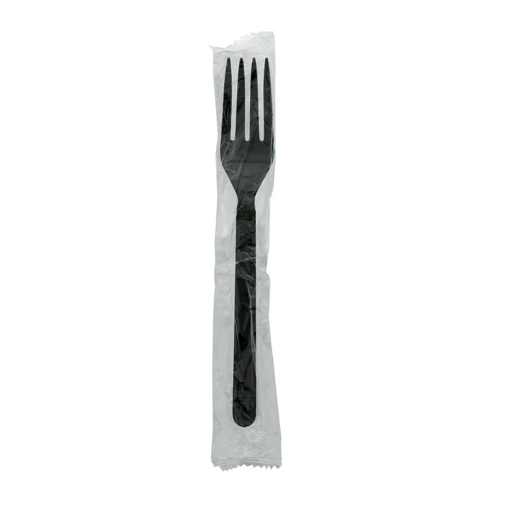 Fork, Heavy Weight, Ind Wrapped, Black, PP, L: 18.3 CM, W: 5.1G - 1000