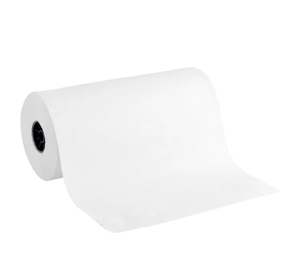 White Freezer Paper Roll, Heavy Weight, 18" x 1000', 1 Roll