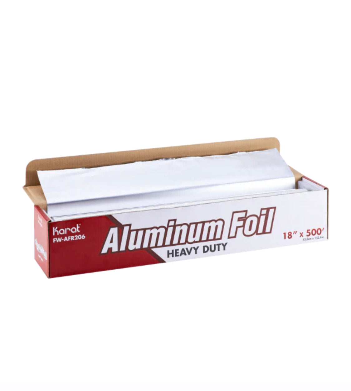 Aluminum Foil Roll, Standard Weight, 18" x 500', 1 Roll