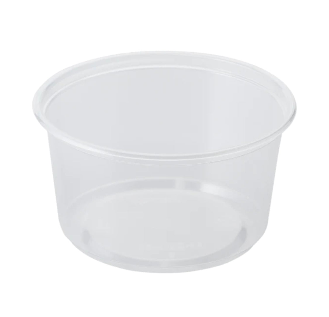 Bulk Lightweight Deli Containers, 12 oz, PP Plastic - 500 pcs