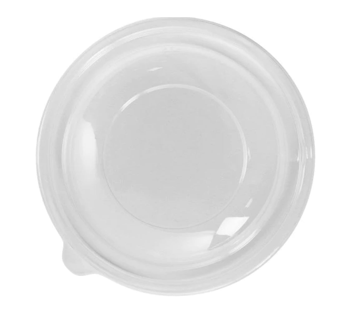 24 oz Dome PET Plastic Salad Bowl Lid (165mm) - 300 pcs