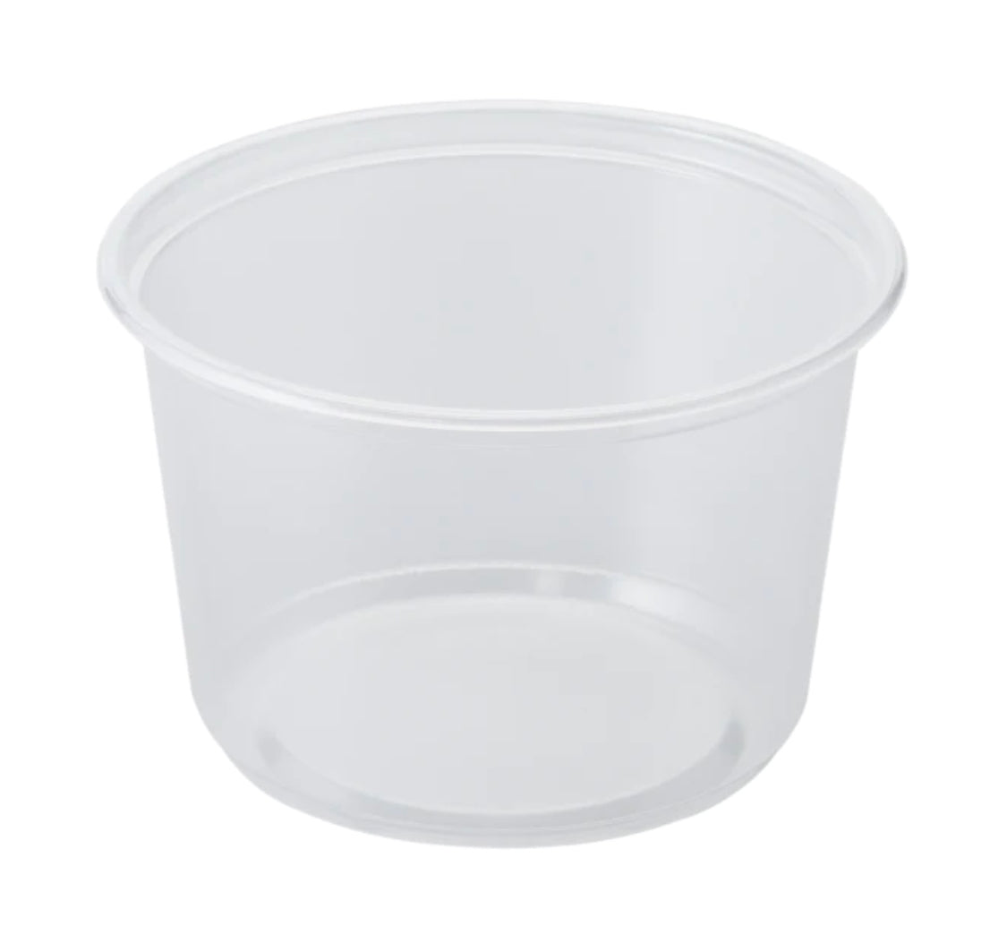 Bulk Lightweight Deli Containers, 16 oz, PP Plastic - 500 pcs