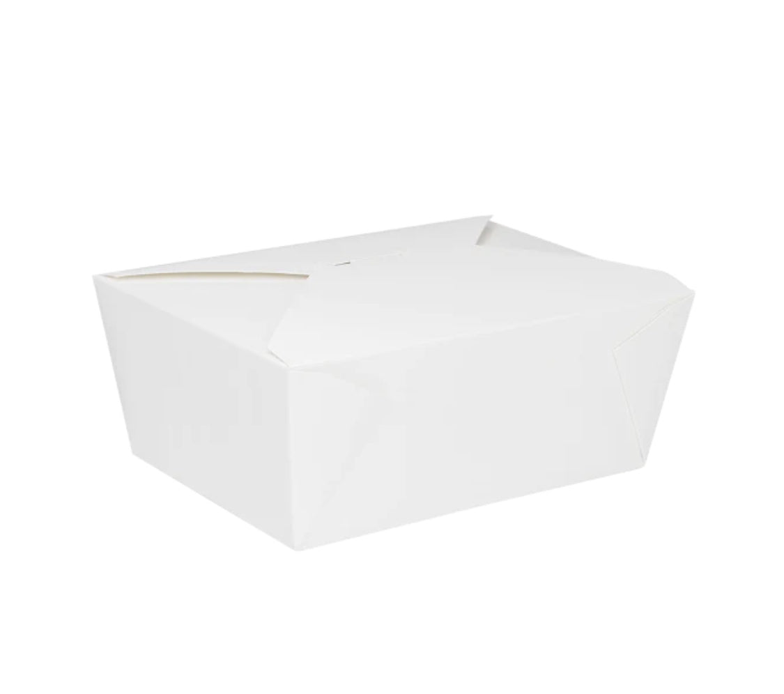 Fold-To-Go Box #4, 110 fl oz, White - 160 pcs