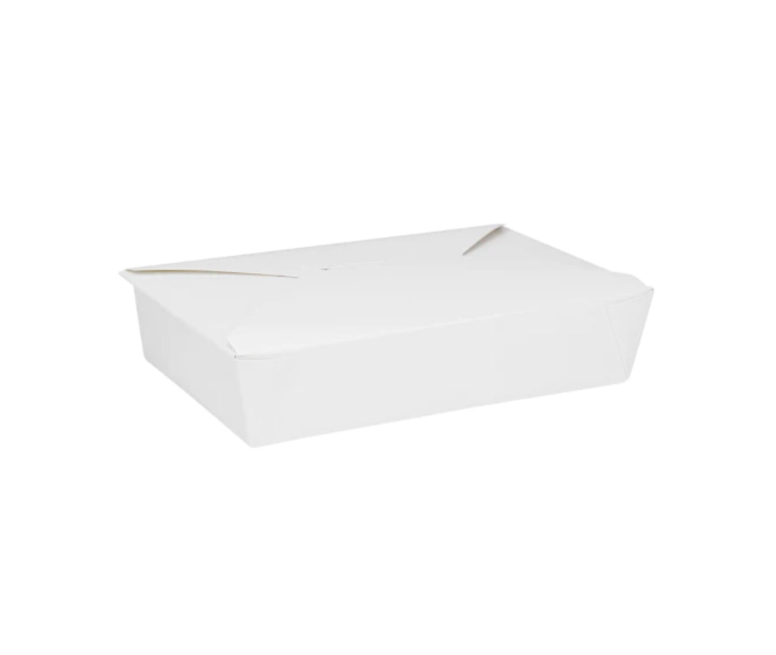 Fold-To-Go Box #2, 54 fl oz,  White - 200 pcs