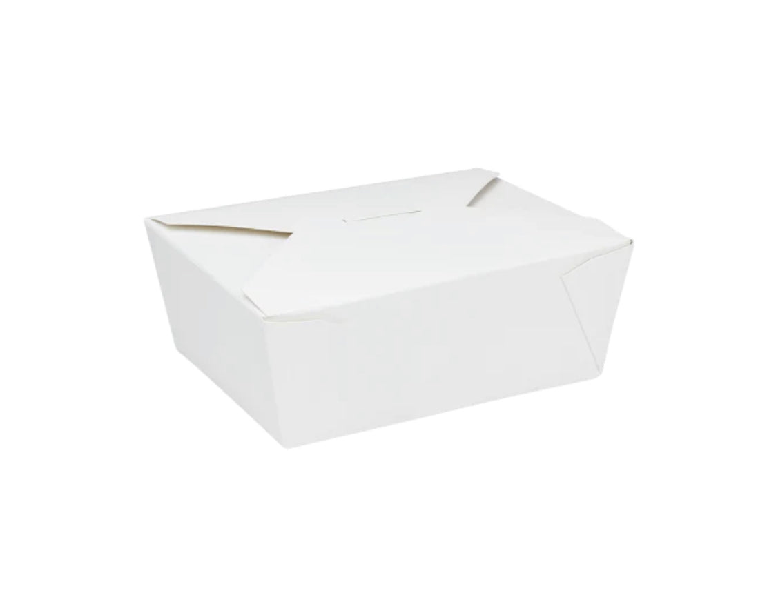 Fold-To-Go Box #3, 76 fl oz, White - 200 pcs