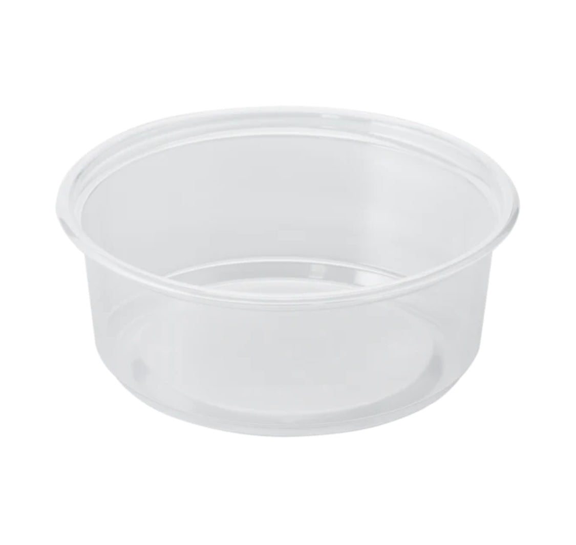 Bulk Lightweight Deli Containers, 8 oz, PP Plastic - 500 pcs