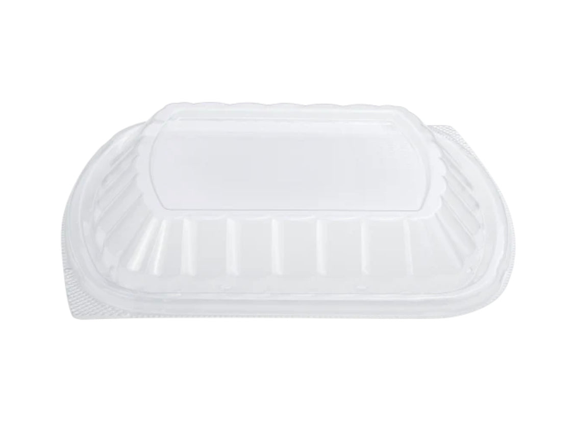 OPS Lid for 36oz PP Microwaveable Black Take Out Box - 300 pcs