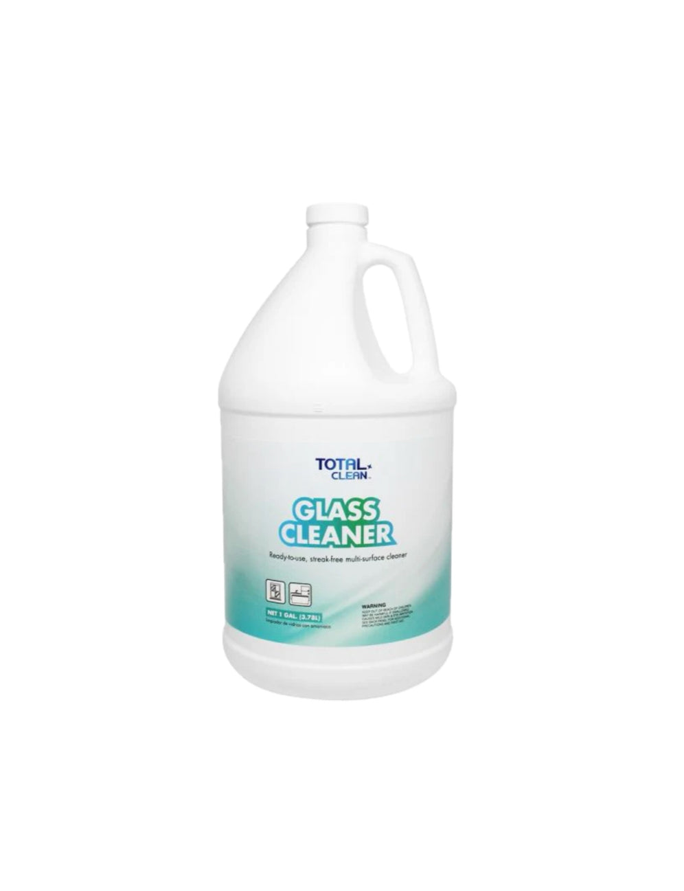 Total Clean Glass Window Cleaner, 1 Gallon - Case of 4 bottles