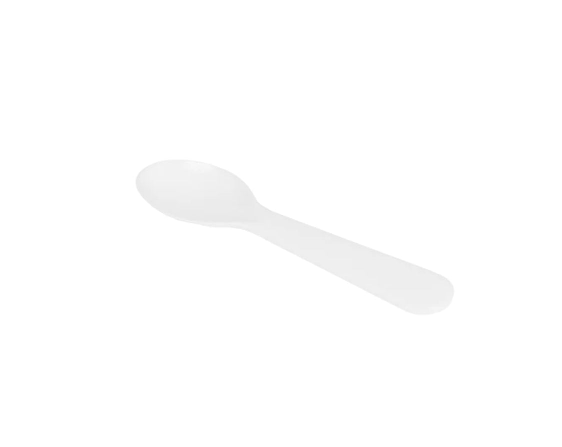 PS Plastic Tasting Spoon, White - 4,000 pcs