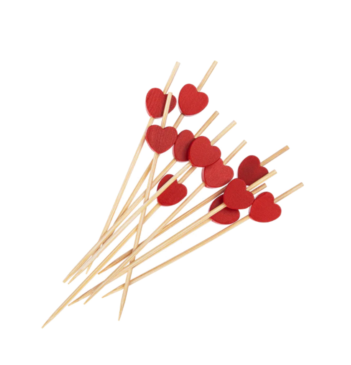 Bamboo Pick, Red, 3.5" - 5,000 pcs