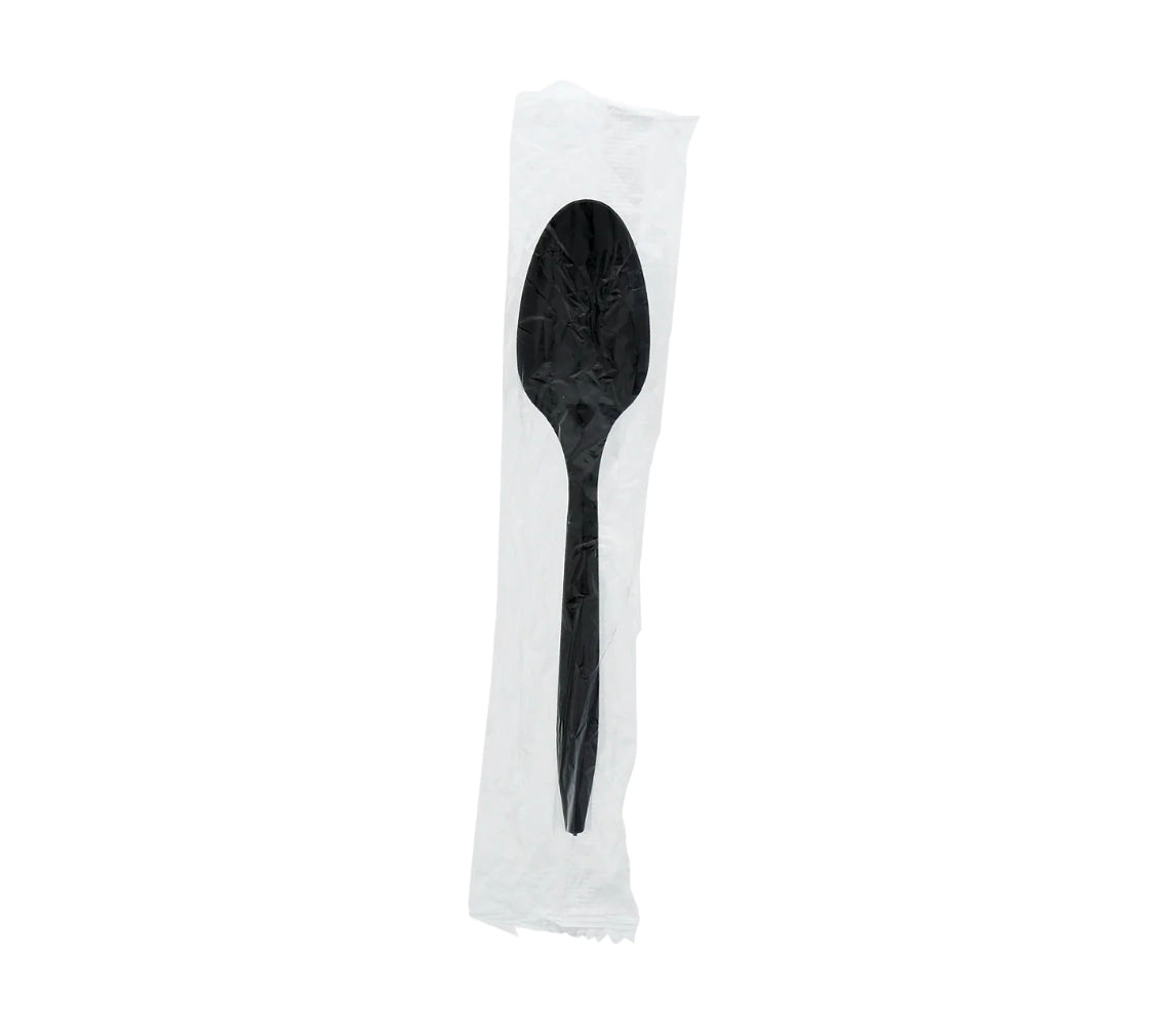 Teaspoon, Ind Wrapped, MW, Black, PP, L: 14.2 CM, W: 2.5 G - 1000