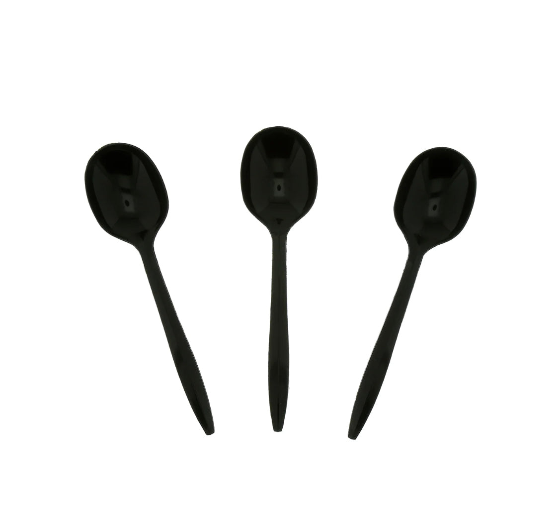 Soupspoon, MW, Black, PP, L: 13.3 CM, W: 2.5 G - 1000