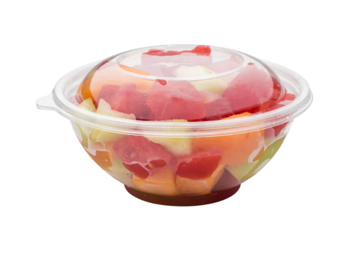 PET Round, 24oz Plastic Salad Bowl (165mm) - 300 pcs