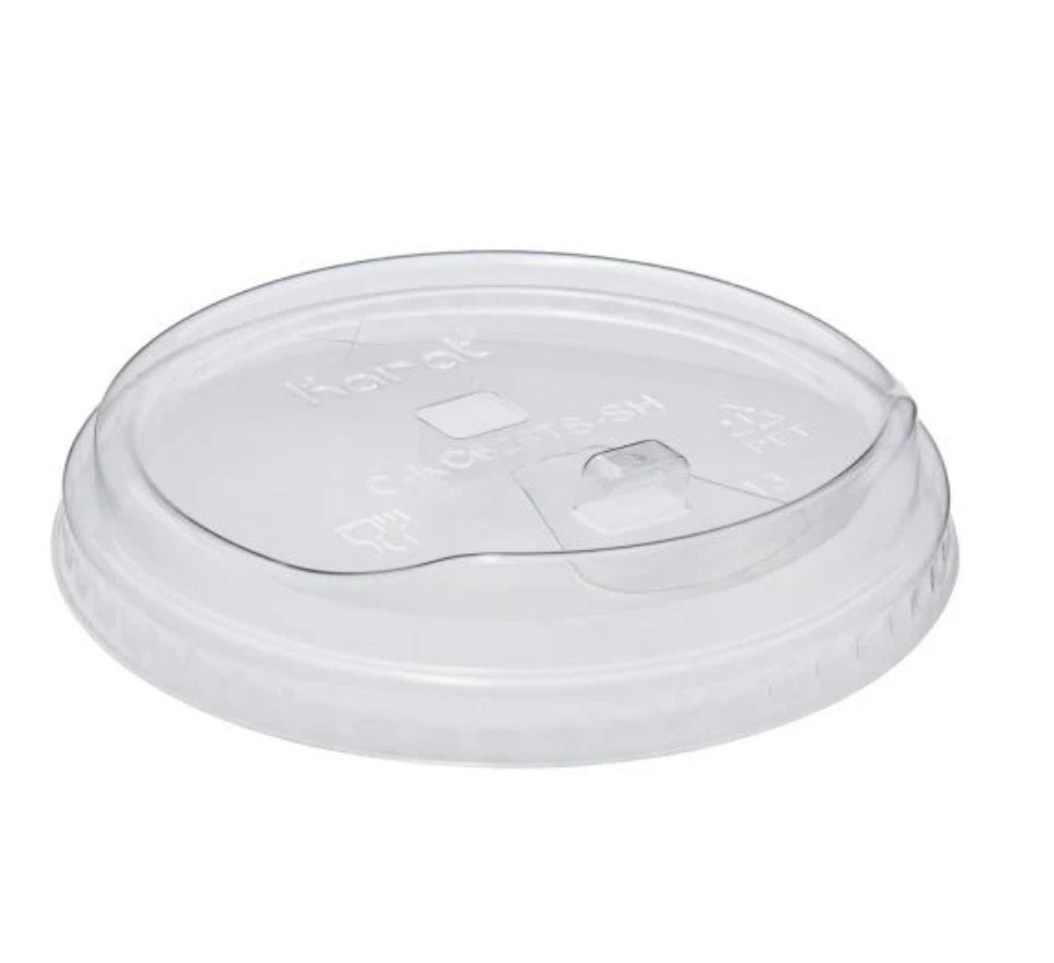 PET Plastic Strawless Sipper Lids, Fits 12-24oz, 98mm - 1,000 pcs