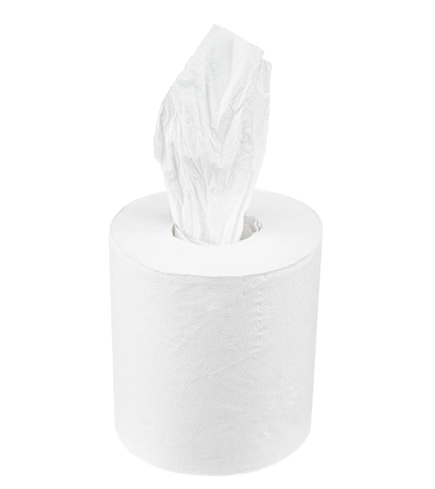 Center Pull Paper Towel, 2 Ply (White), 600', 6 Rolls