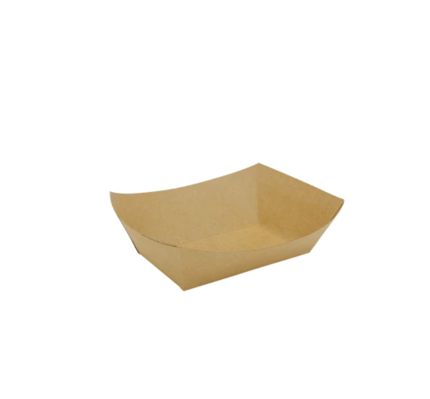 Food Tray, 1 lb, Kraft - 1,000 pcs