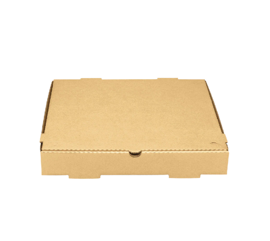 Corrugated Pizza Box, 14''x14''x2'', Kraft - 50 pcs