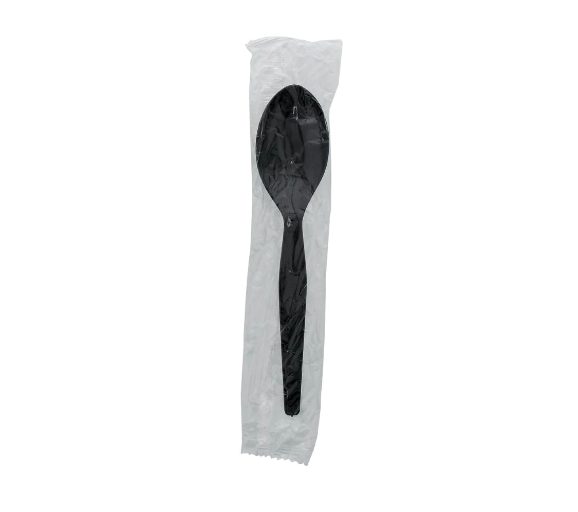 Teaspoon, Med Hvy Weight, Ind Wrapped, Black, PS, L: 14.3 CM, W: 2.9 G - 1000