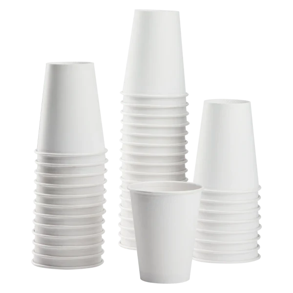 Paper Hot Cup (80mm), White, 8oz, 1000 Pcs